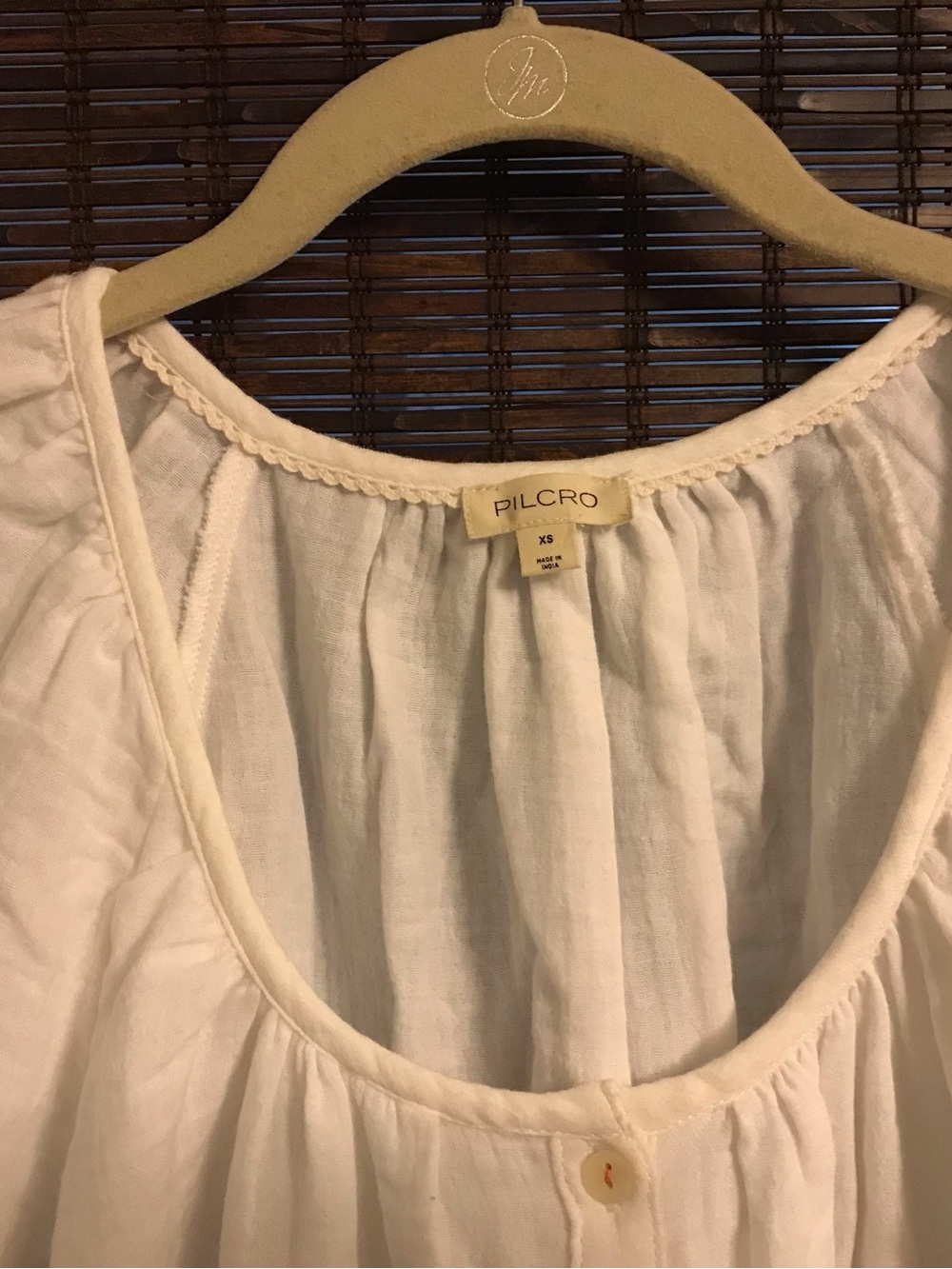 Pilcrc Ballon Sleeve Button down top - Picture 3 of 6